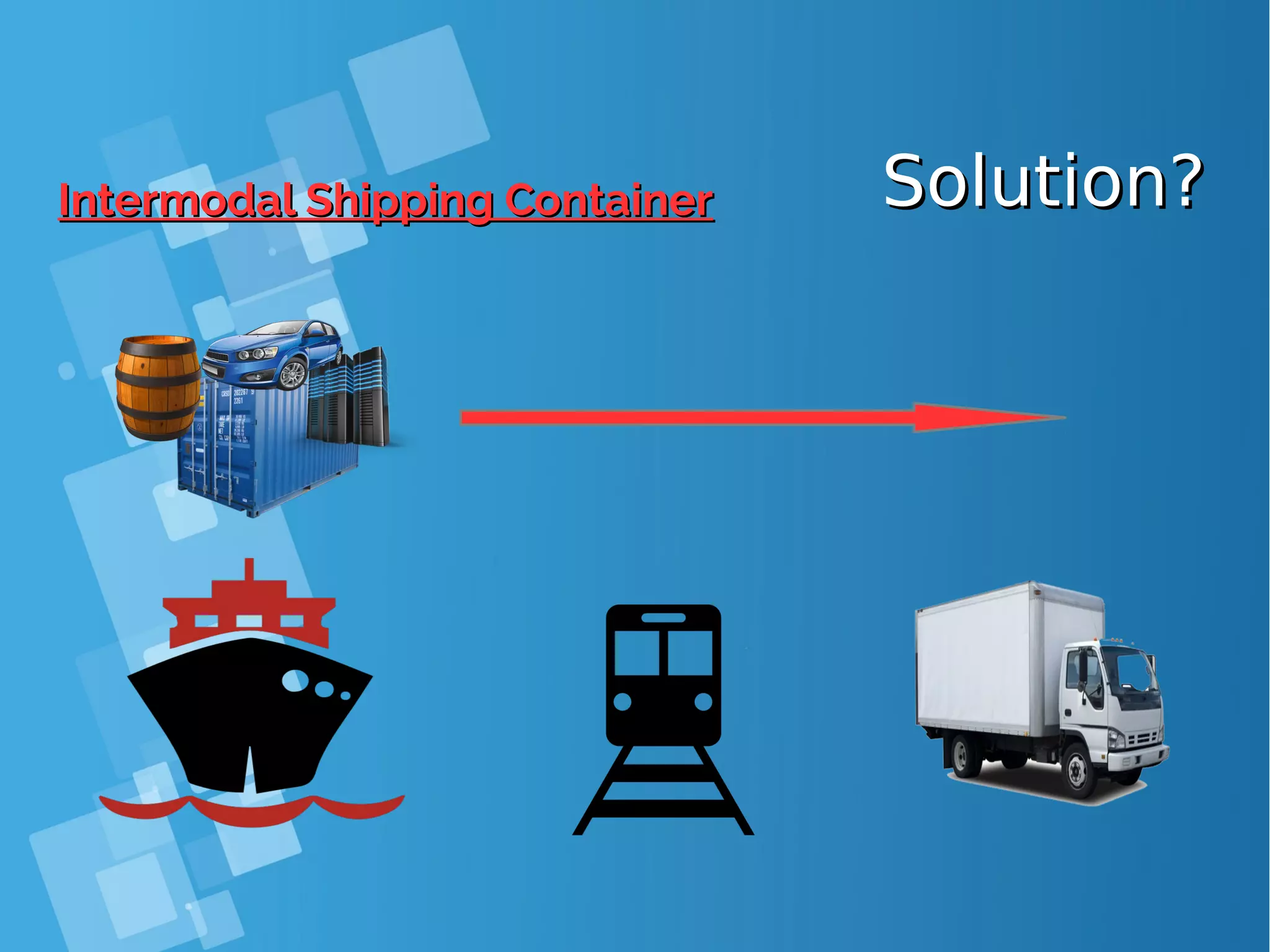 Solution?Solution?Intermodal Shipping ContainerIntermodal Shipping Container 