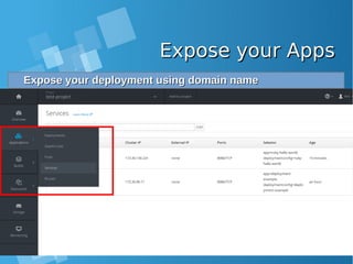 Expose your AppsExpose your Apps
Expose your deployment using domain nameExpose your deployment using domain name
 