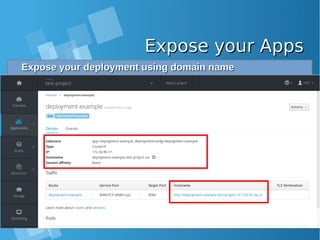 Expose your AppsExpose your Apps
Expose your deployment using domain nameExpose your deployment using domain name
 