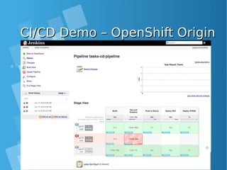 CI/CD Demo – OpenShift OriginCI/CD Demo – OpenShift Origin
 