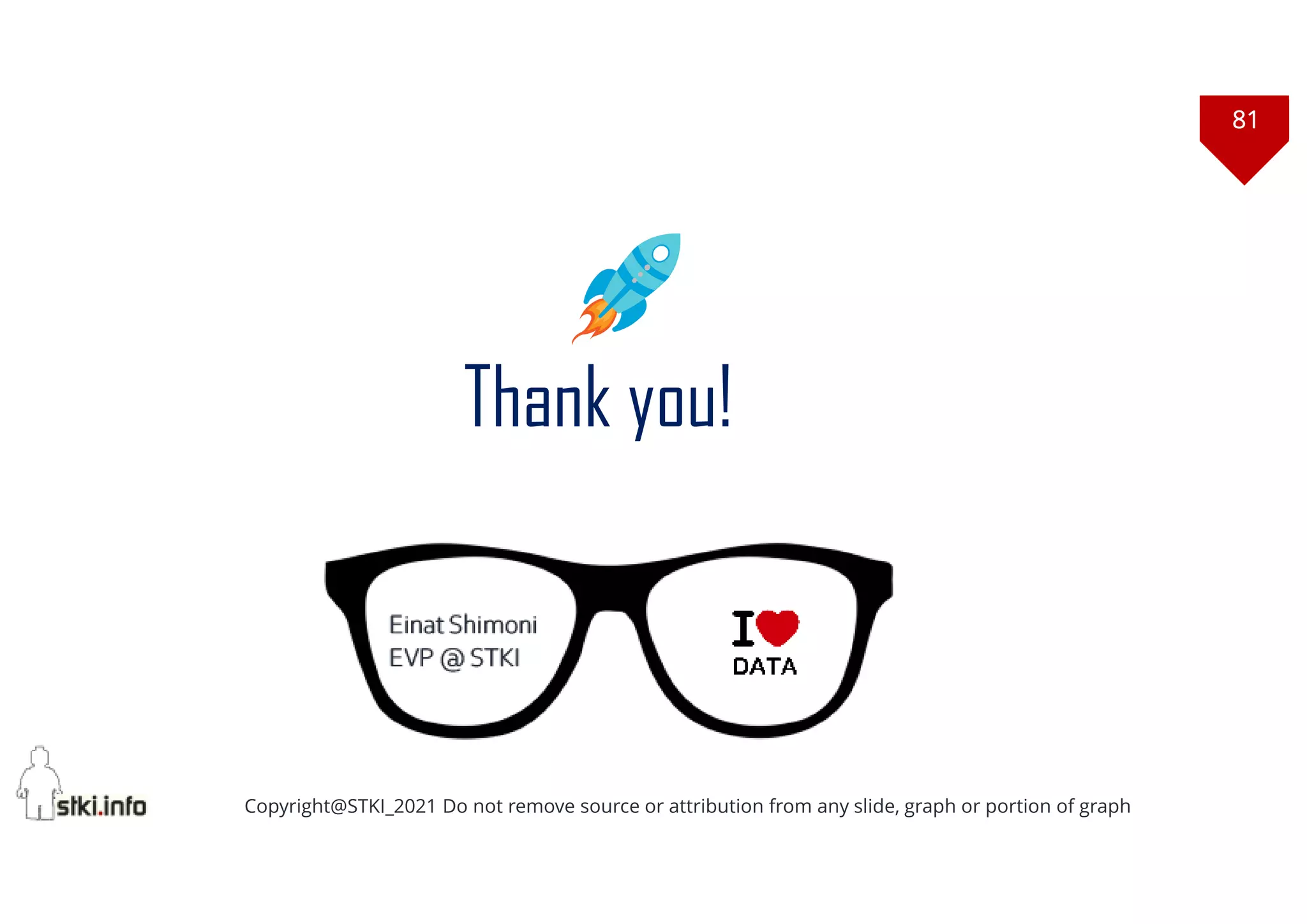 81
Copyright@STKI_2021 Do not remove source or attribution from any slide, graph or portion of graph
How will Digital Transformation transform all of us
Thank you!
EinatShimoni
EVP @ STKI
 