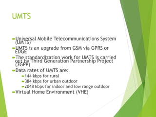 Journey of Evolution of UMTS and CDMA | PDF