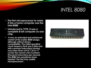 Journey of Microprocessors By Basit Ali | PPT