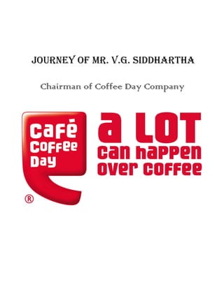 Journey of Mr. V.G. Siddhartha
Chairman of Coffee Day Company
 
