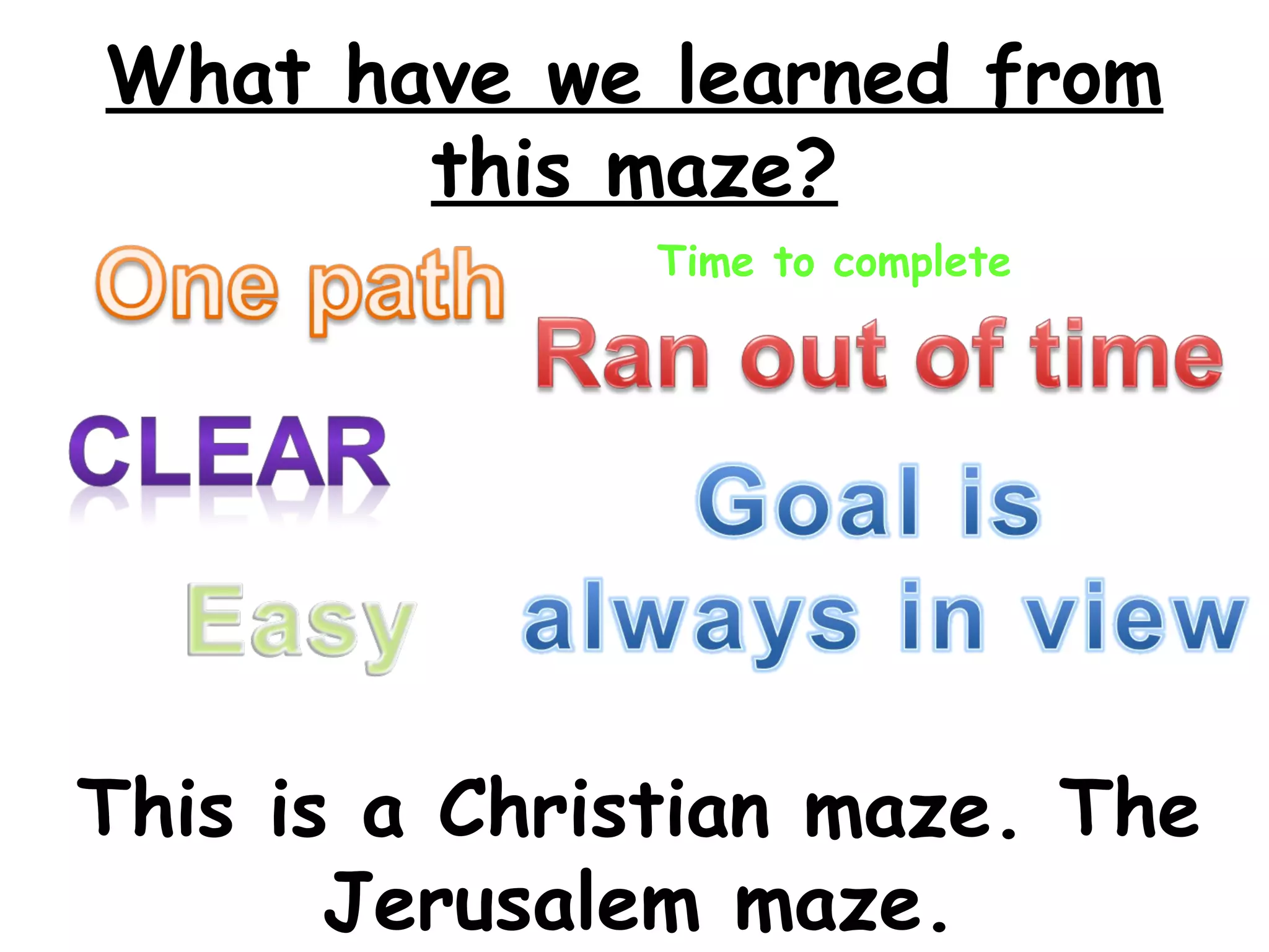 Journeys powerpoint - mazes | PPT