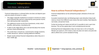 Financial freedom journey infographic