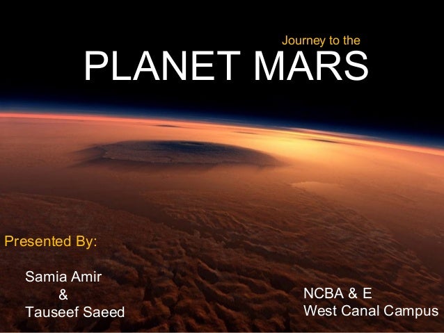 Journey to mars planet ppt