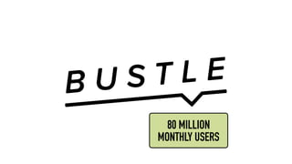 80 MILLION
MONTHLY USERS
 