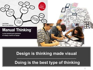 Design is thinking made visual
12
Doing is the best type of thinking
 