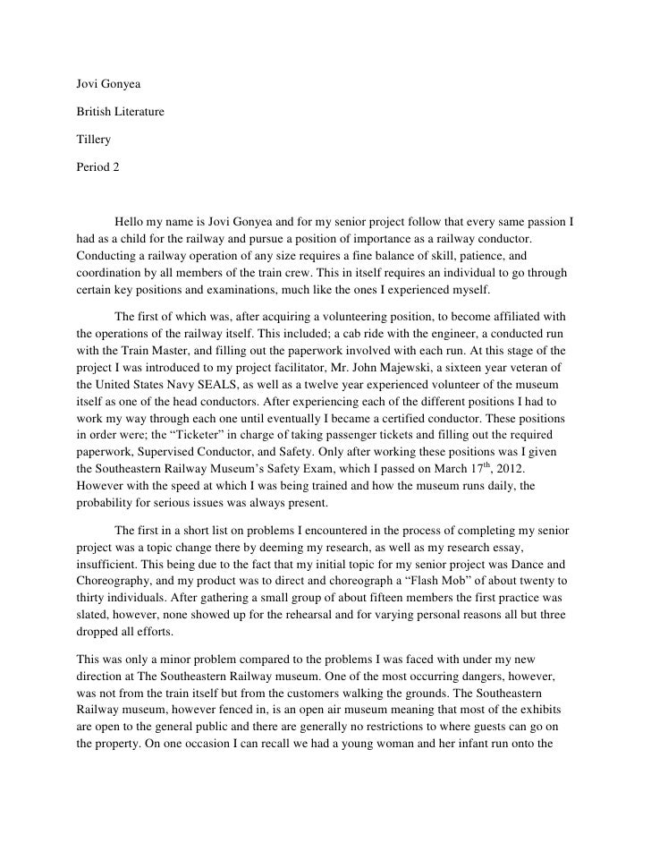 Project presentation speech example image