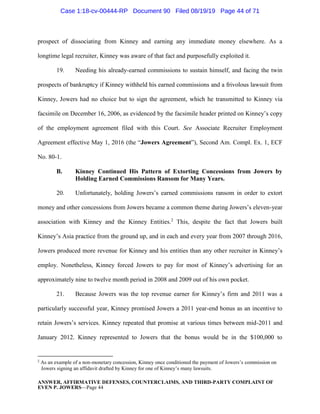 Complaint against Robert E. Kinney | PDF