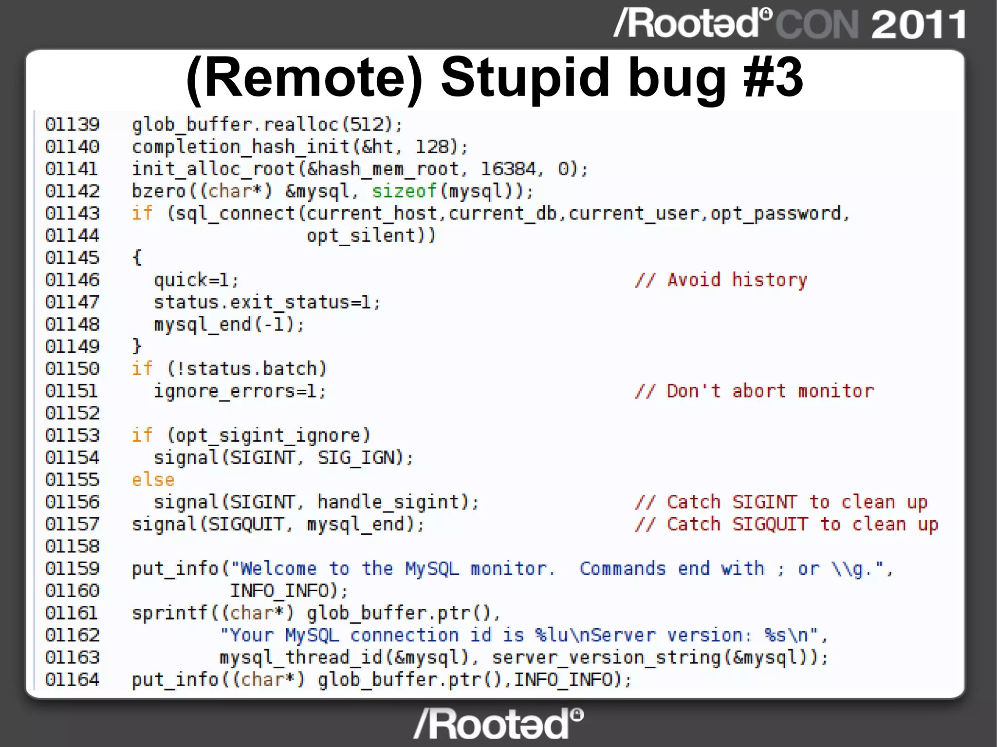 (Remote) Stupid bug #3 