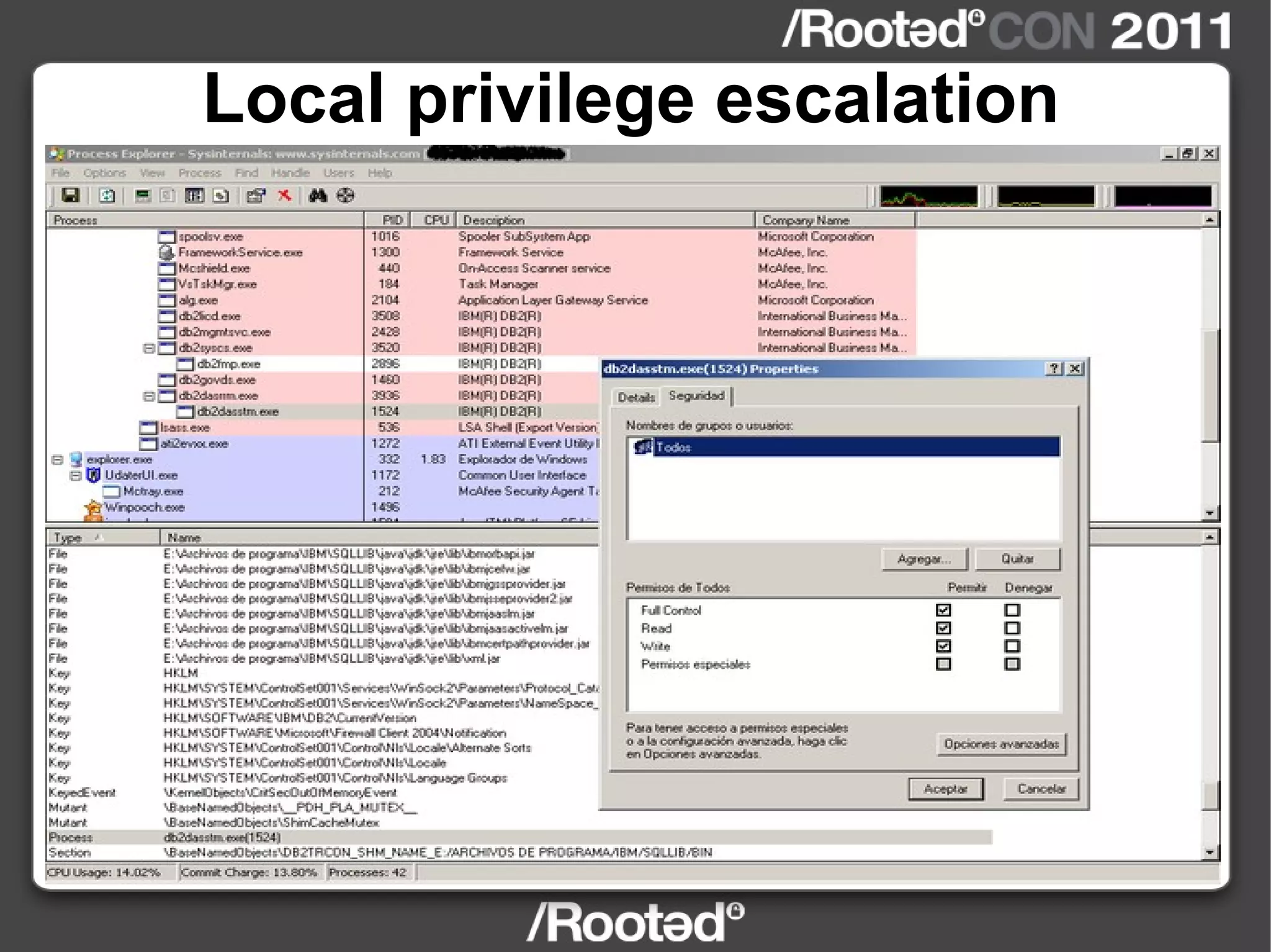 Local privilege escalation 