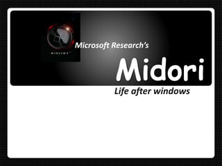 MidoriLife after windows
Microsoft Research’s
 