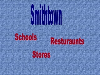 Schools Resturaunts Stores Smithtown 
