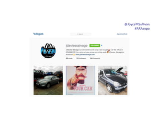 @JoyceMSullivan	
  	
  
#ARAexpo	
  
 