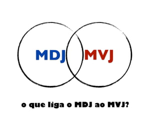 MDJ MVJ
o que liga o MDJ ao MVJ?
 