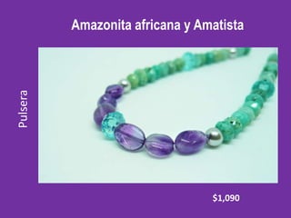 Amazonita africana y Amatista
Pulsera
$1,090
 