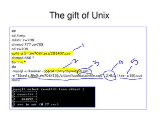 The gift of Unix
 