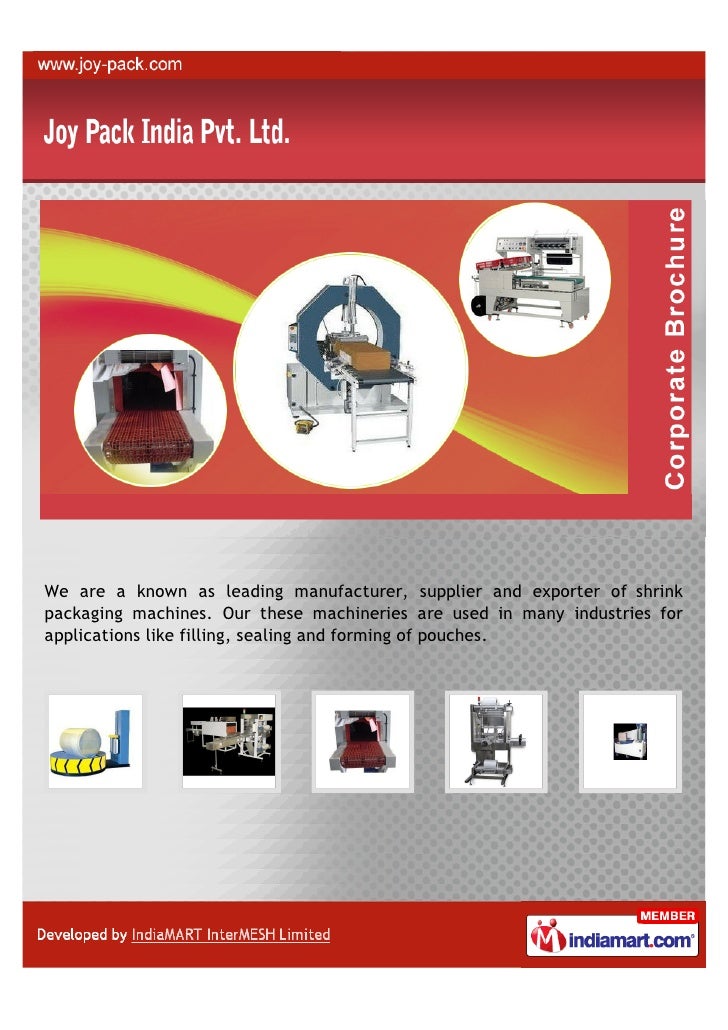 Joy Pack India Pvt. Ltd., New Delhi, Stretch Wrapping Machines