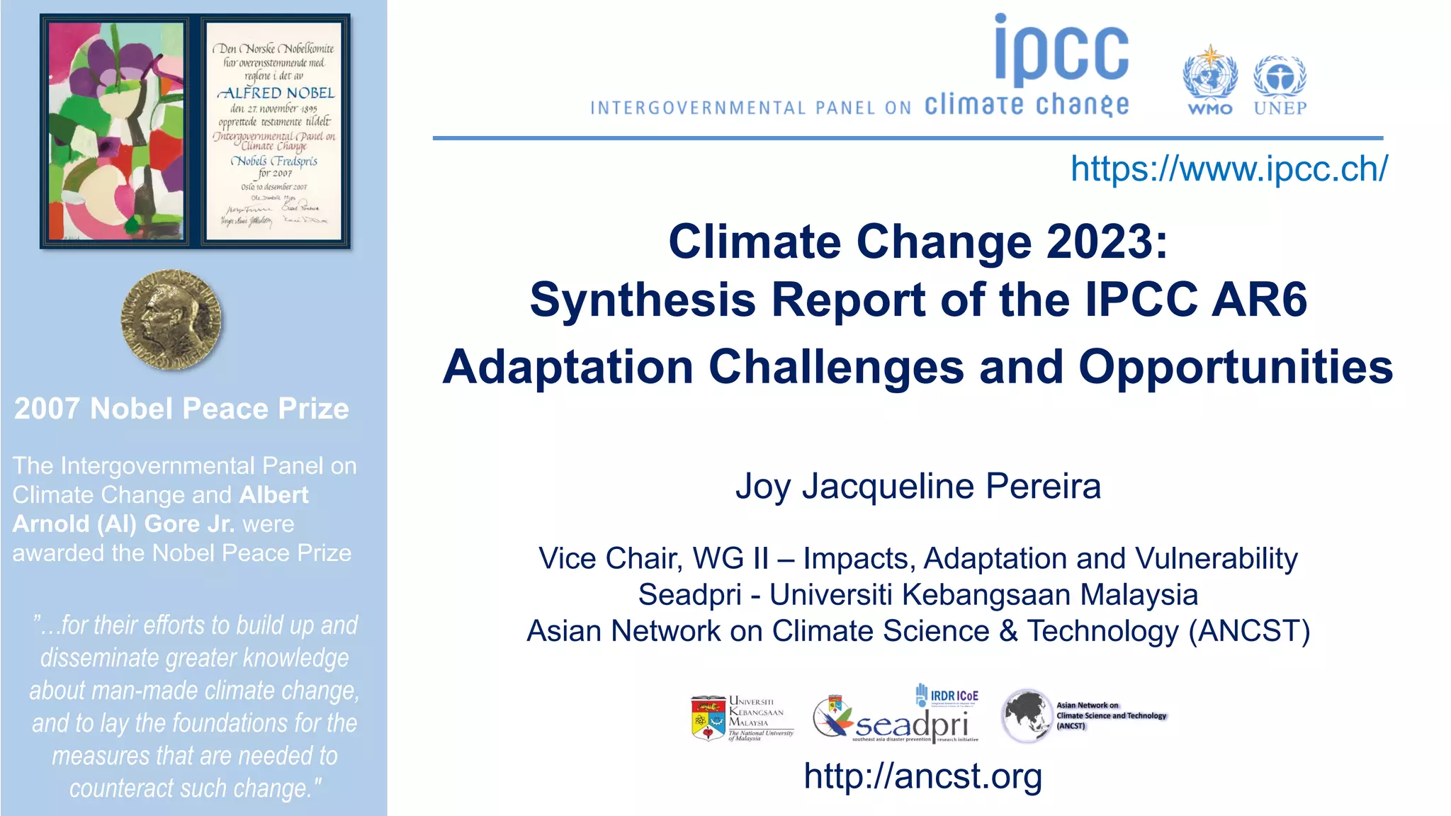 Climate Change 2023: Synthesis Report of the IPCC AR6 Adaptation ...