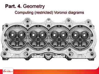 Part. 4. Geometry
Computing (restricted) Voronoi diagrams
 