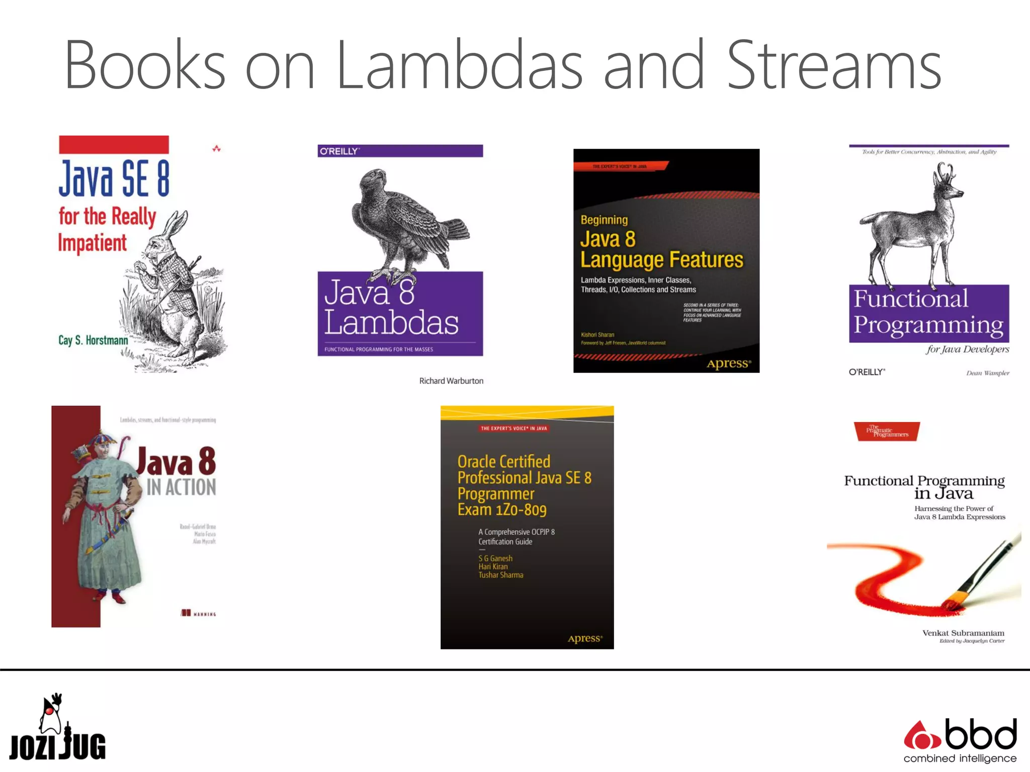 Books on Lambdas and Streams
 