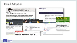 Java 8 Adoption
 