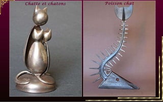 Chatte et chatons Poisson chat 