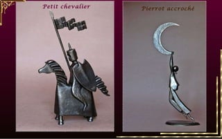 Petit chevalier Pierrot accroché 