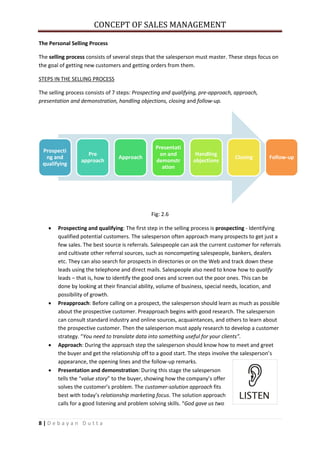 Concepts of sales management | PDF