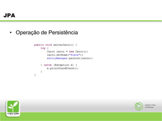 JPAOperação de Persistência