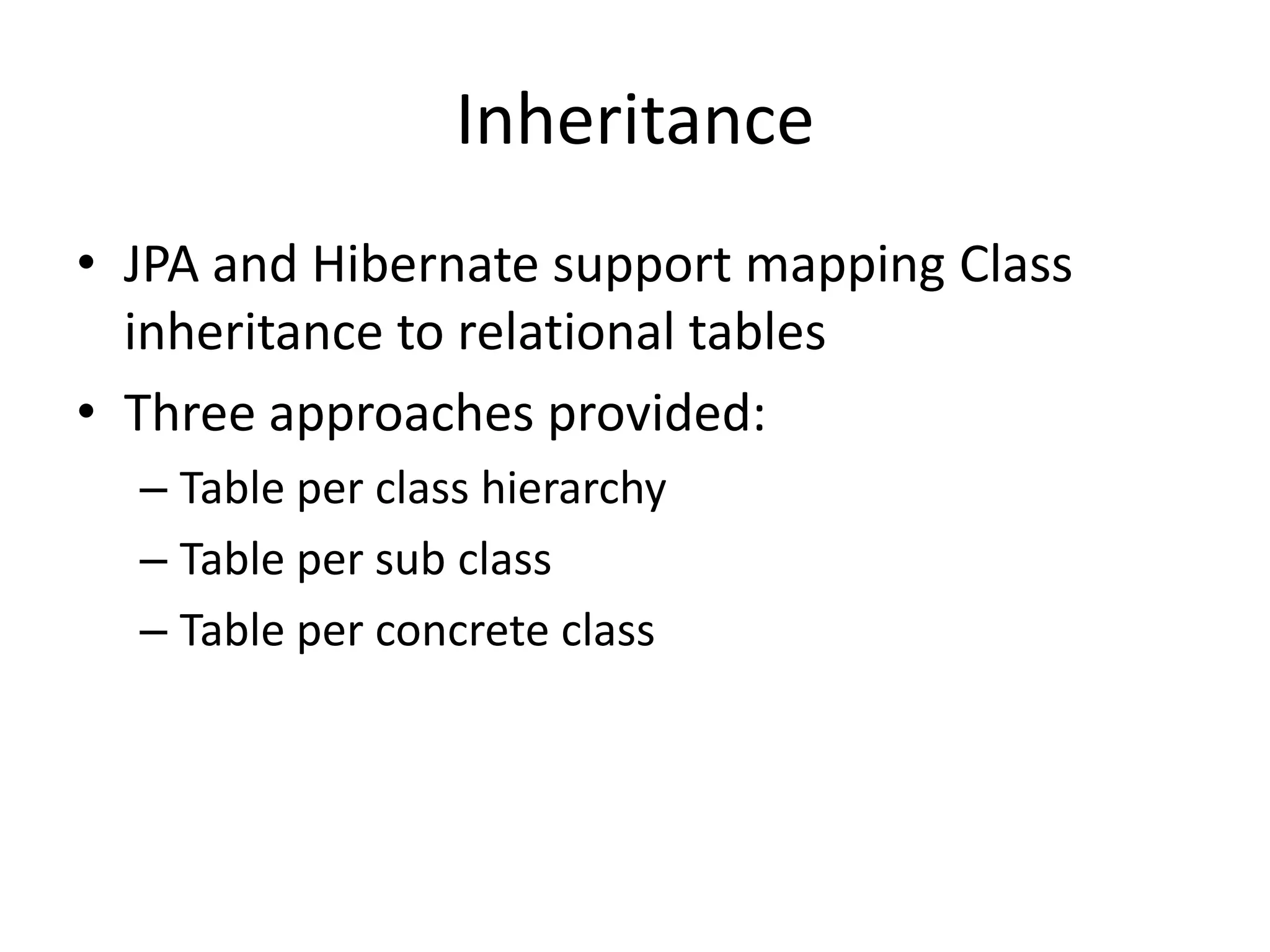 JPA and Hibernate