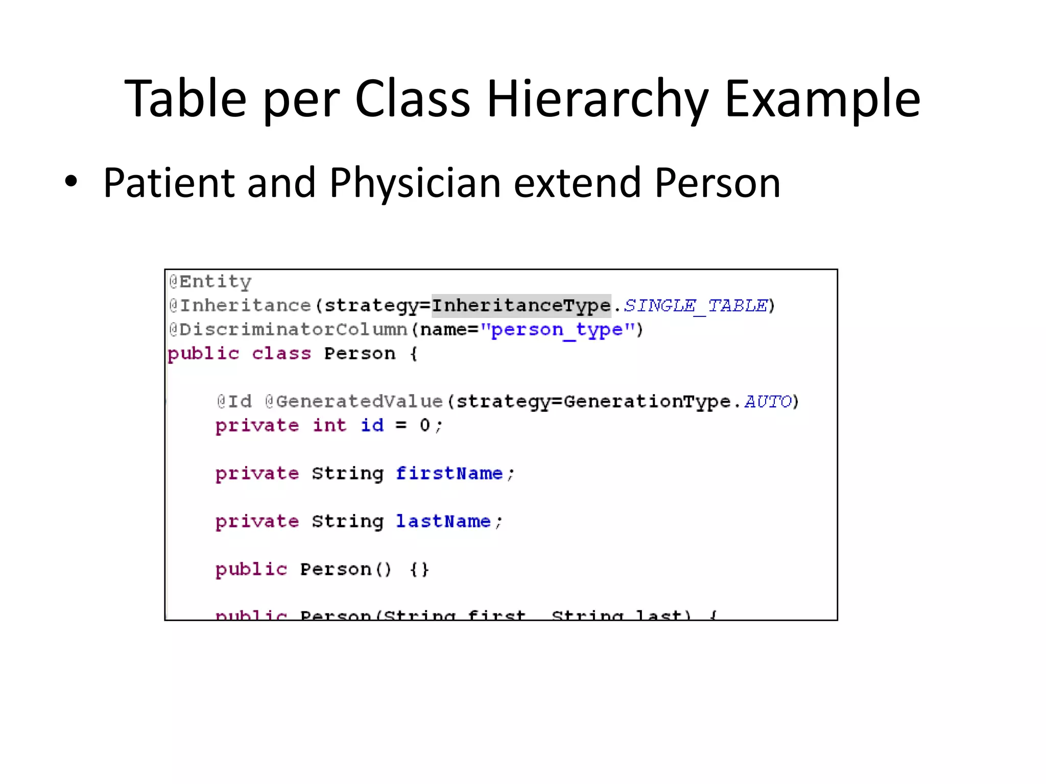 JPA and Hibernate