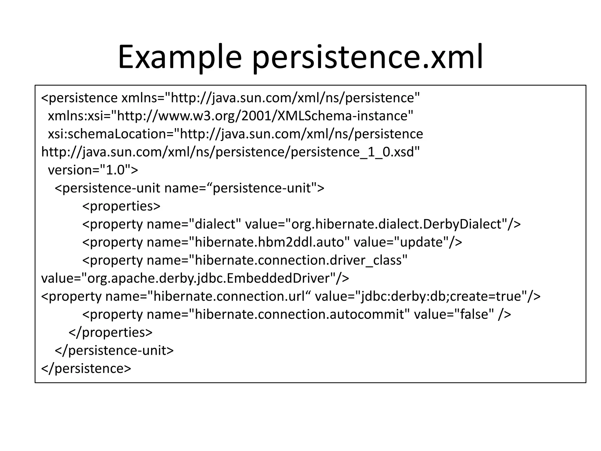 JPA and Hibernate