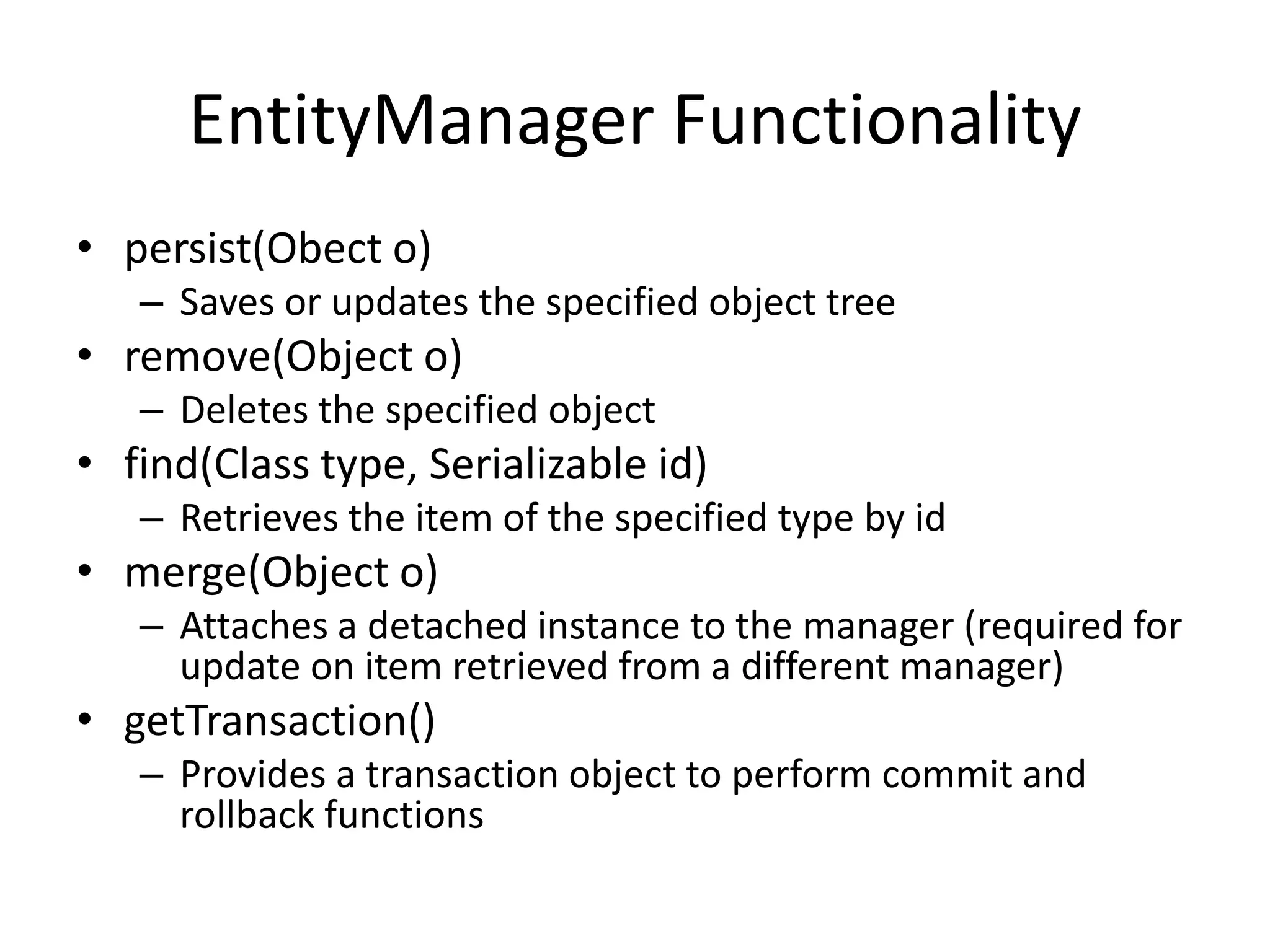 JPA and Hibernate