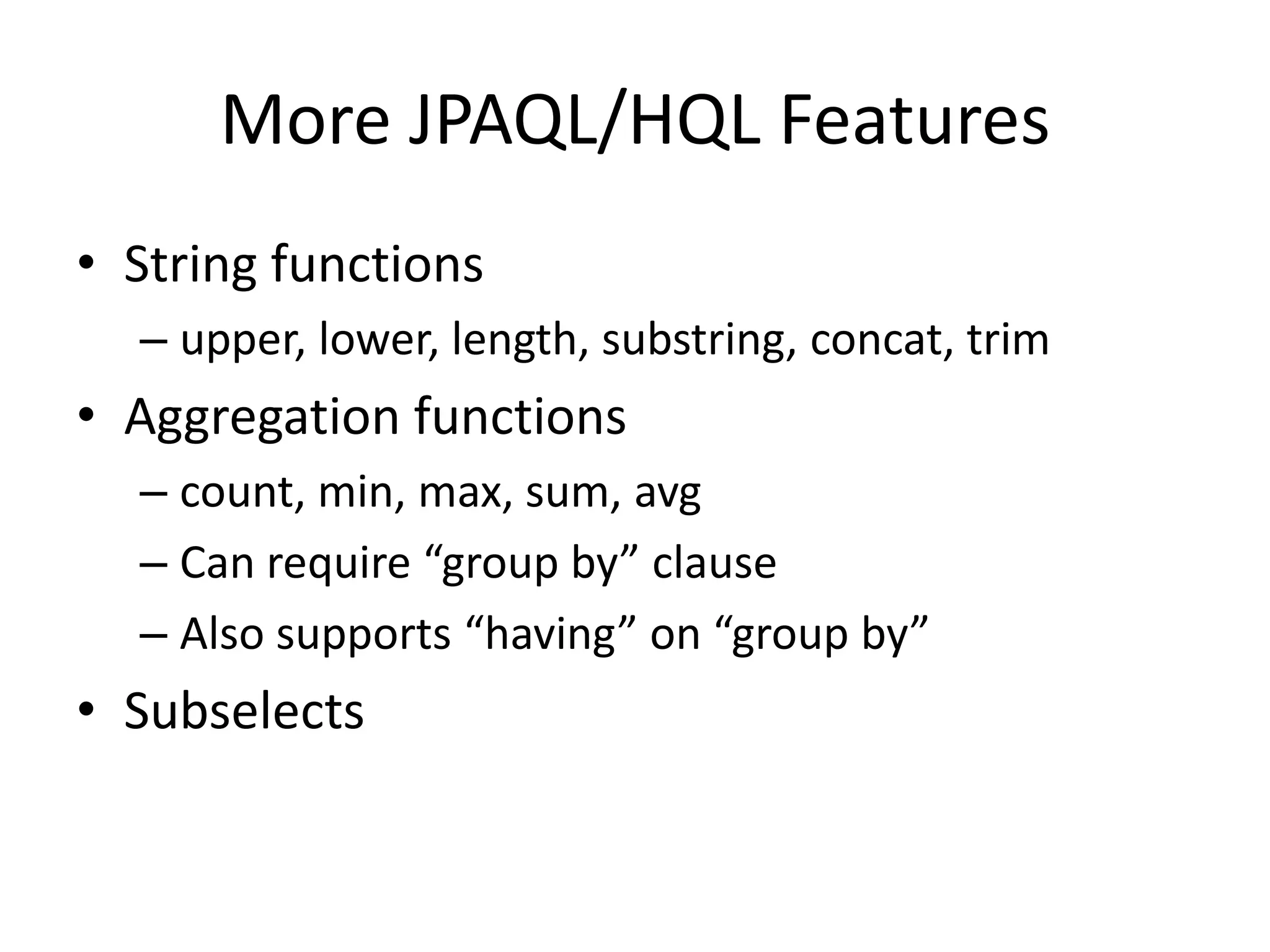 JPA and Hibernate
