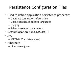JPA and Hibernate