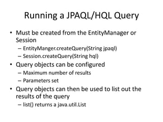 JPA and Hibernate