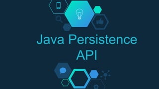 Java Persistence
API
 