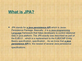 Jpa | PPT