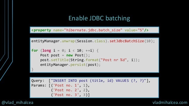 Jpa And Hibernate Performance Tips