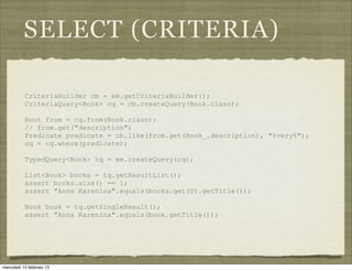 JPA2 - a brief intro | PDF