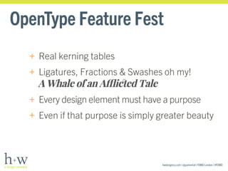 Opentype Features Test Type, Responsively: A More Modern Approach to Typography on the Web | PDF