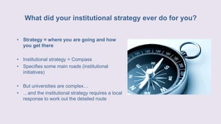 Navigating Strategic Change - John Pritchard, Durham University and Olivia Kew-Fickus, University of Birmingham