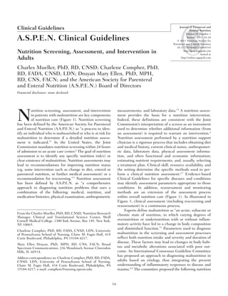 J Parenter Enteral Nutr - 2011 - Mueller - A S P E N Clinical ...
