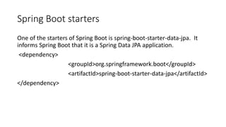 Spring data jpa are used to develop spring applications | PPTX