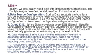 Dsl Java Spring Spring data jpa are used to develop spring applications | PPTX