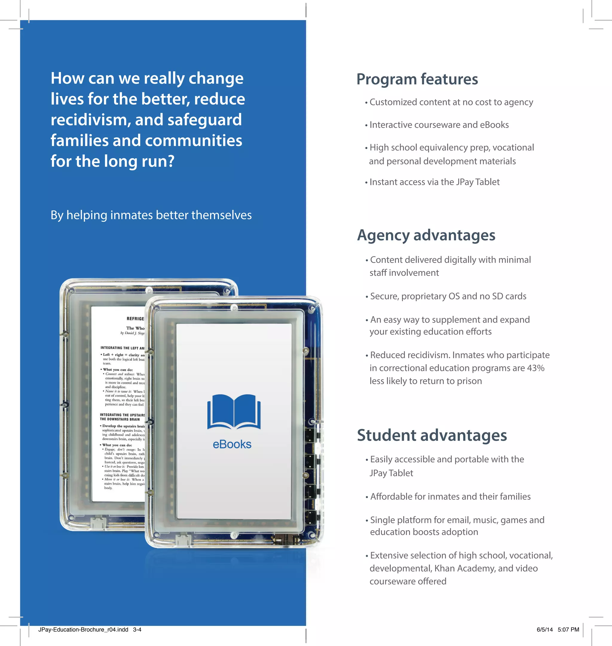 JPay Education Brochure PDF