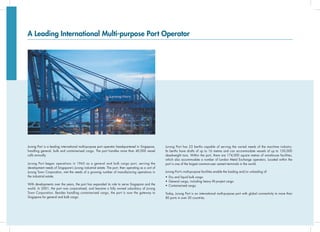Jurong Port Corporate Brochure (2012) | PDF